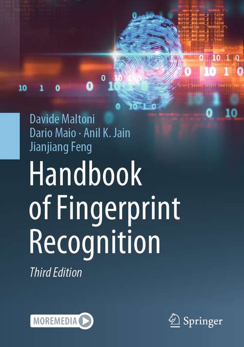 Book cover of Handbook of Fingerprint Recognition (3rd ed. 2022)