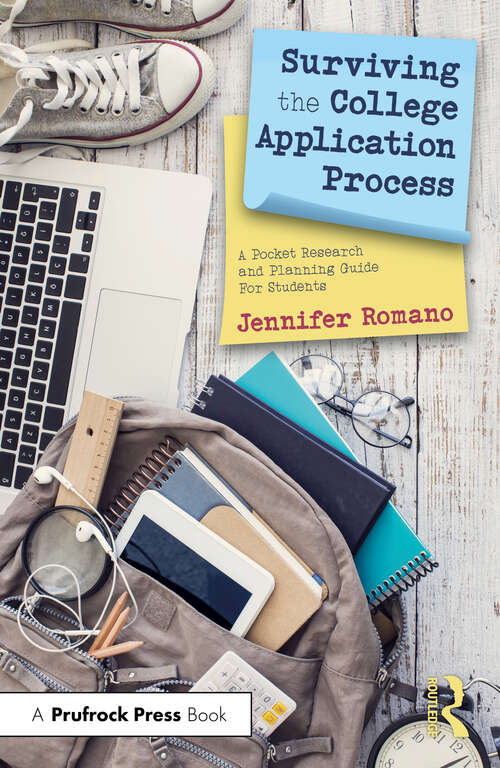 Book cover of Surviving the College Application Process: A Pocket Research and Planning Guide For Students