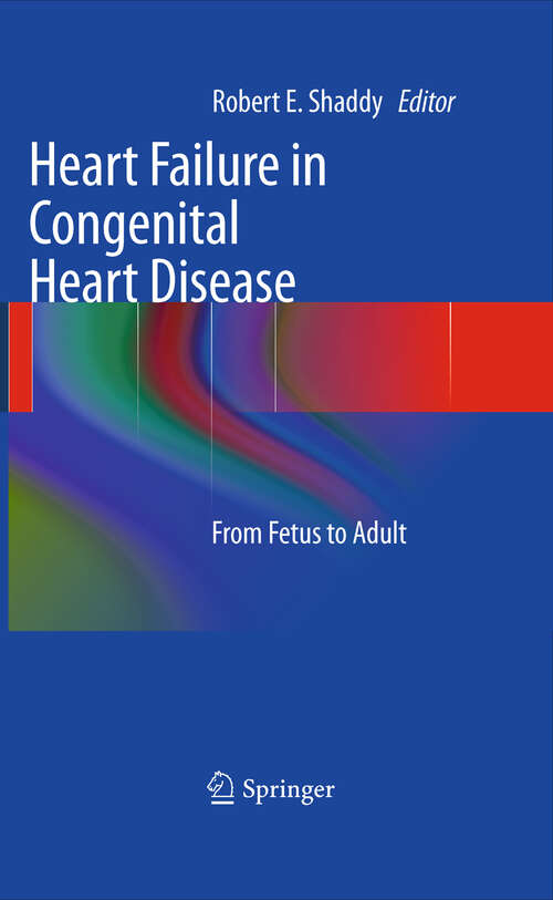 Book cover of Heart Failure in Congenital Heart Disease: