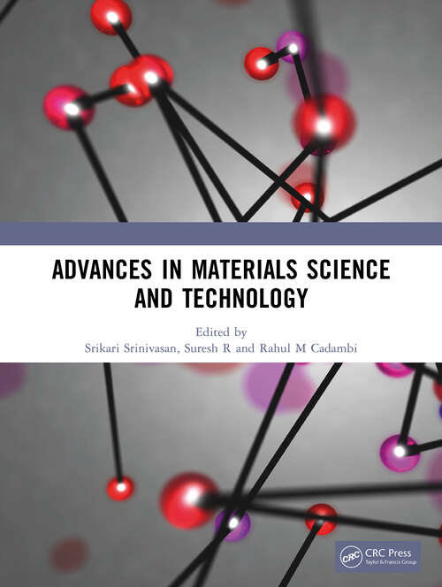 Book cover of Advances in Materials Science and Technology (1)