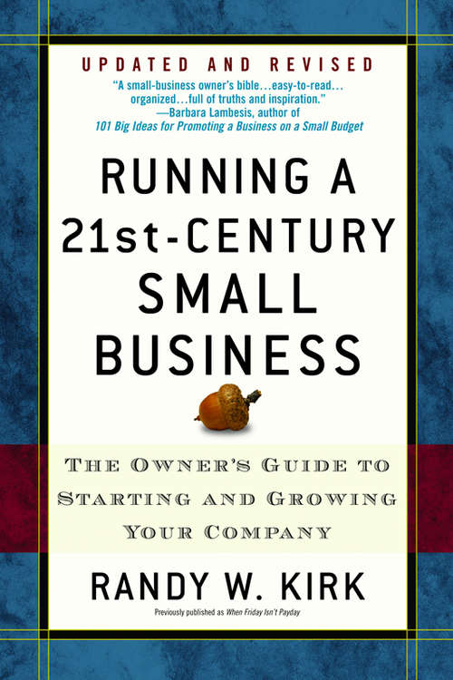 Book cover of Running A 21st-Century Small Business
