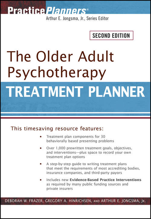 Book cover of The Older Adult Psychotherapy Treatment Planner