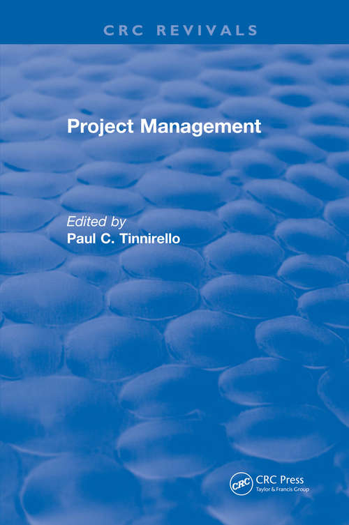 Book cover of Project Management (CRC Press Revivals)