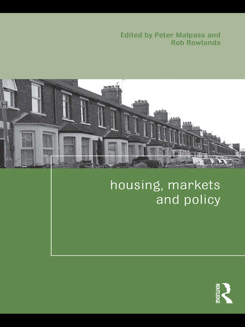 Book cover of Housing, Markets and Policy (Housing and Society Series)