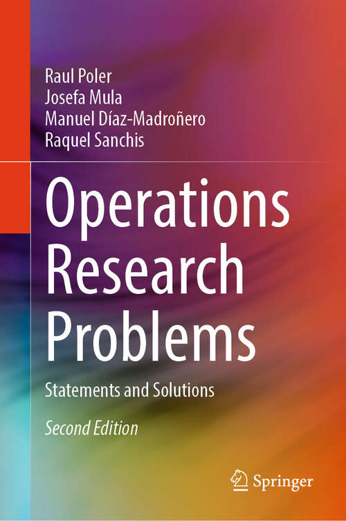 Book cover of Operations Research Problems: Statements and Solutions (Second Edition 2025)