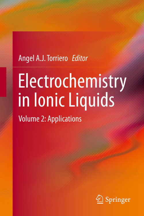 Book cover of Electrochemistry in Ionic Liquids