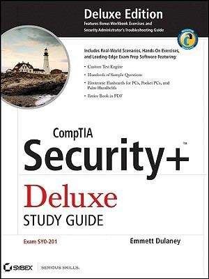 Book cover of CompTIA Security+ Deluxe Study Guide