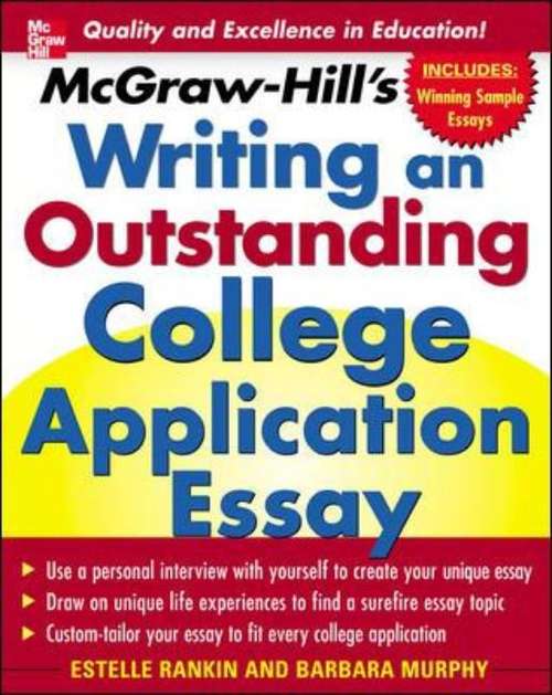 Book cover of Writing An Outstanding College Application Essay