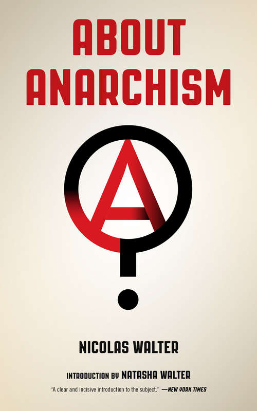 Book cover of About Anarchism (Freedom)