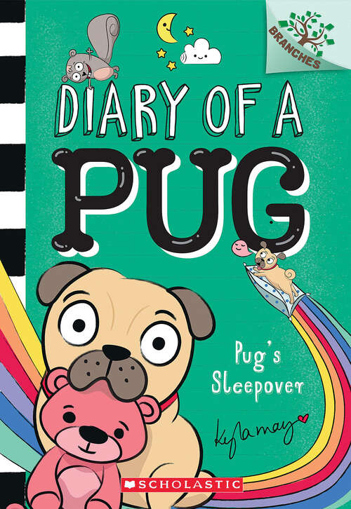 Book cover of Pug's Sleepover: A Branches Book (Diary of a Pug)
