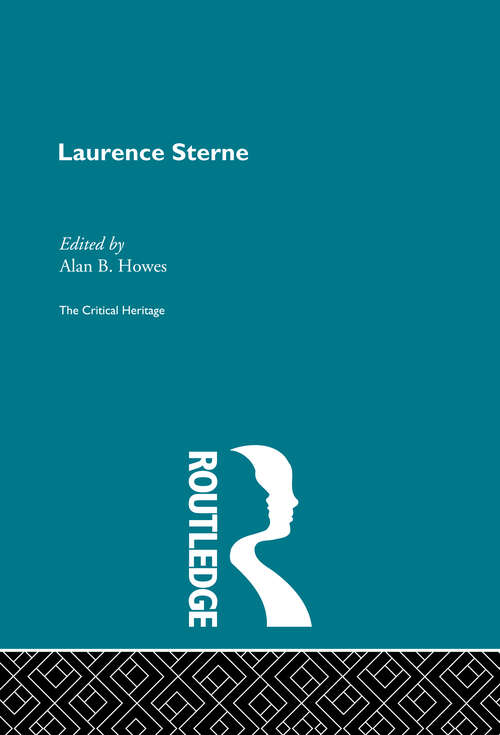 Book cover of Laurence Sterne: The Critical Heritage (Critical Heritage Ser.)