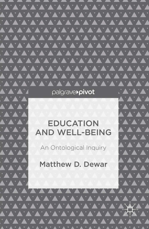 Book cover of Education and Well-Being
