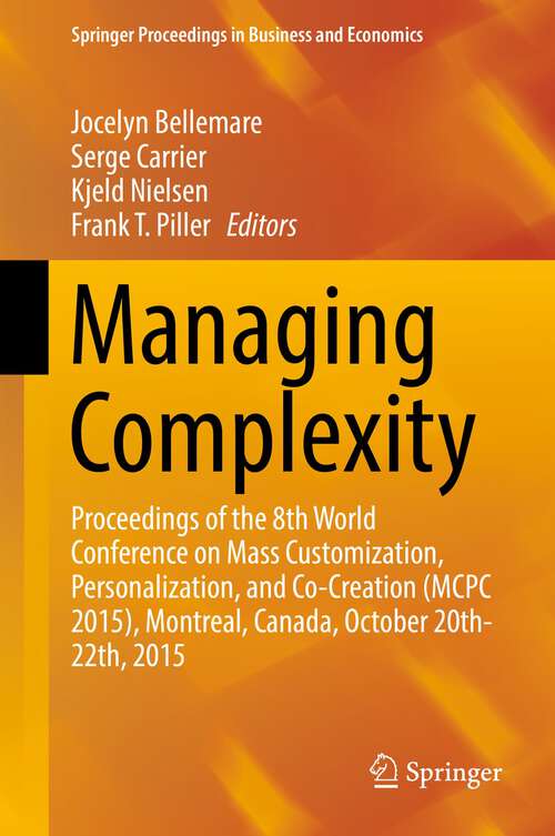 Cover image of Managing Complexity