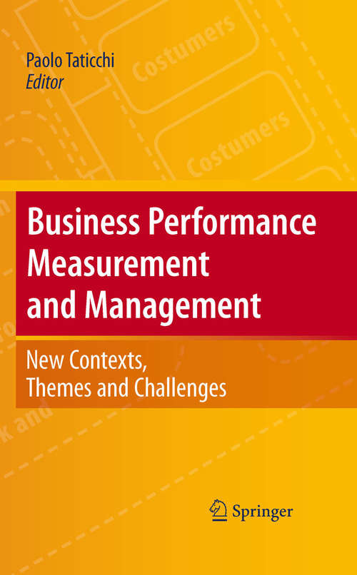 Book cover of Business Performance Measurement and Management