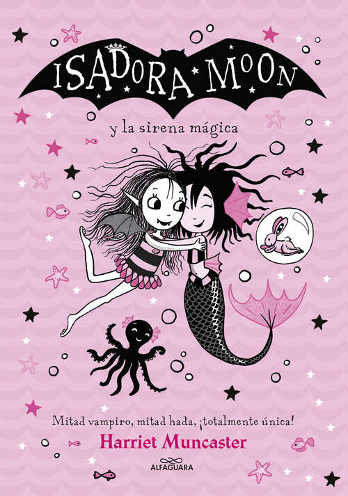 Book cover of Isadora Moon y la sirena mágica: ¡Un libro mágico con purpurina en cubierta! (Grandes historias de Isadora Moon: Volumen 5)