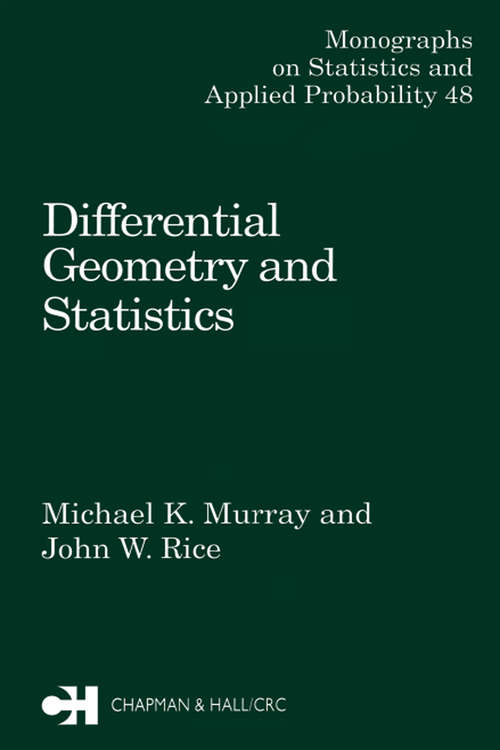 Book cover of Differential Geometry and Statistics (ISSN)