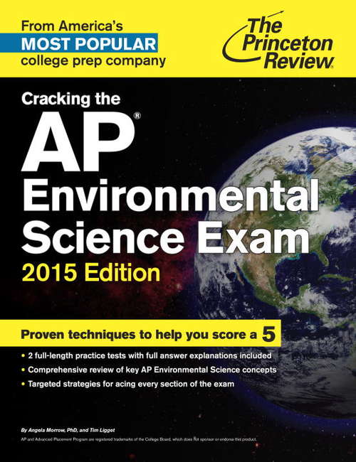 Book cover of Cracking the AP Environmental Science Exam, 2015 Edition