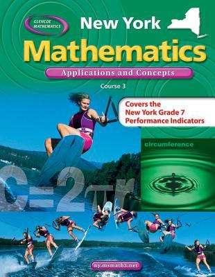 Book cover of Mathematics Application and Concepts: Course 3 (New York Edition)