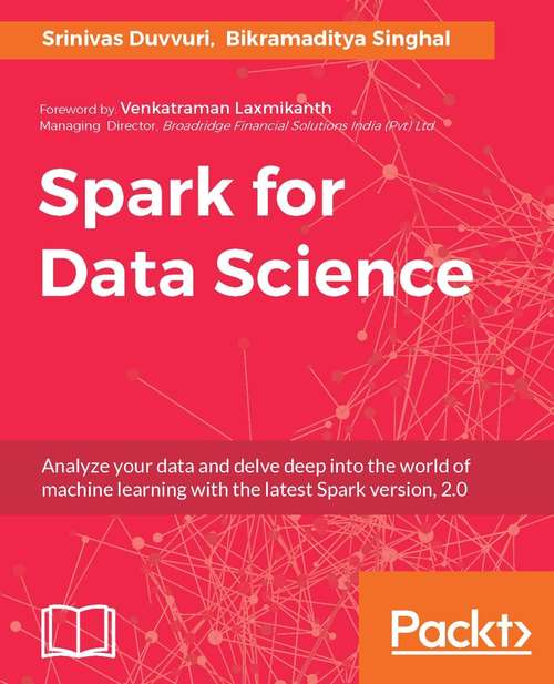 Book cover of Spark for Data Science