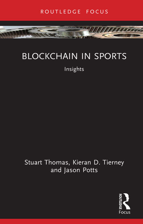 Book cover of Blockchain in Sports: Insights (1) (Sport Business Insights)