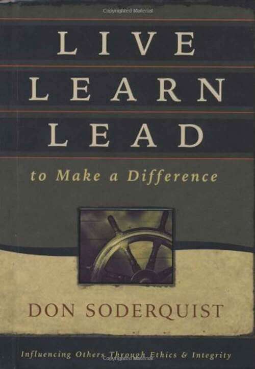 Book cover of Live Learn Lead to Make a Difference
