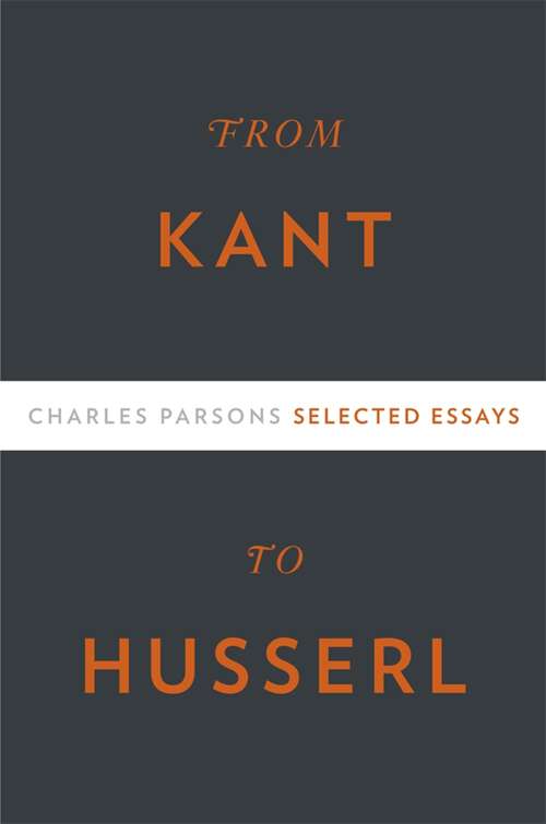 Book cover of From Kant to Husserl