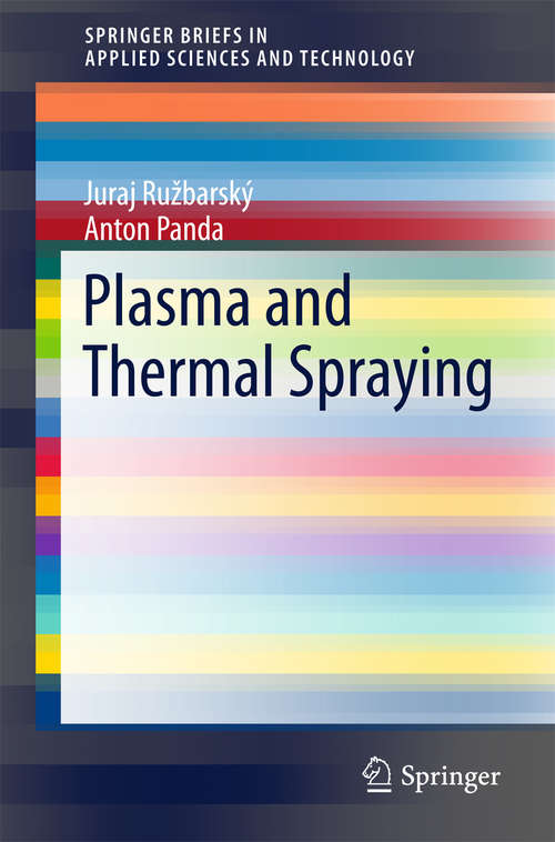 Book cover of Plasma and Thermal Spraying
