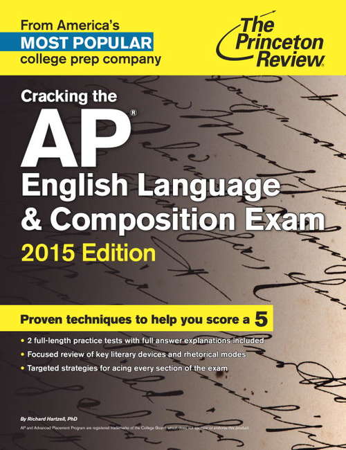 Book cover of Cracking the AP English Language & Composition Exam, 2015 Edition