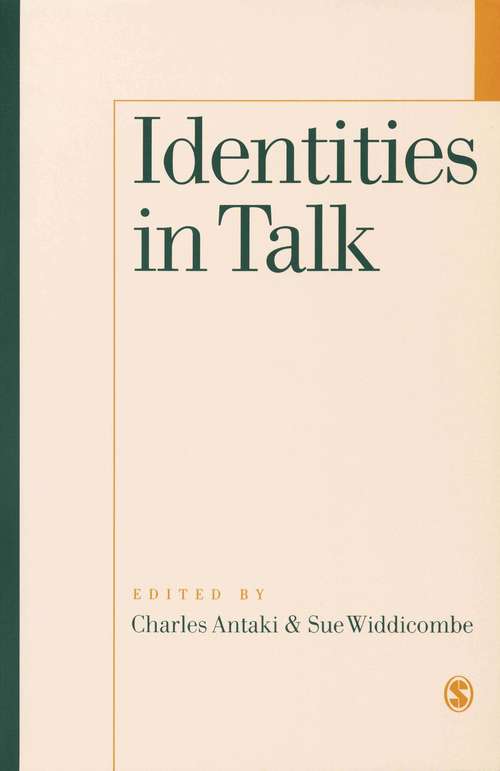 Book cover of Identities in Talk