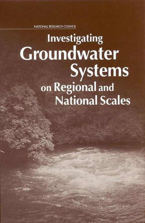 Book cover of Investigating Groundwater Systems on Regional and National Scales