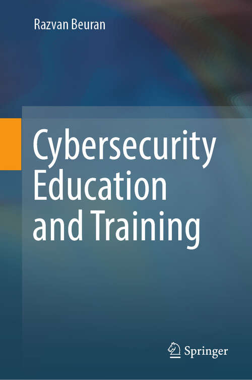 Book cover of Cybersecurity Education and Training