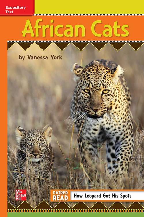 Book cover of African Cats [Approaching Level, Grade 3]
