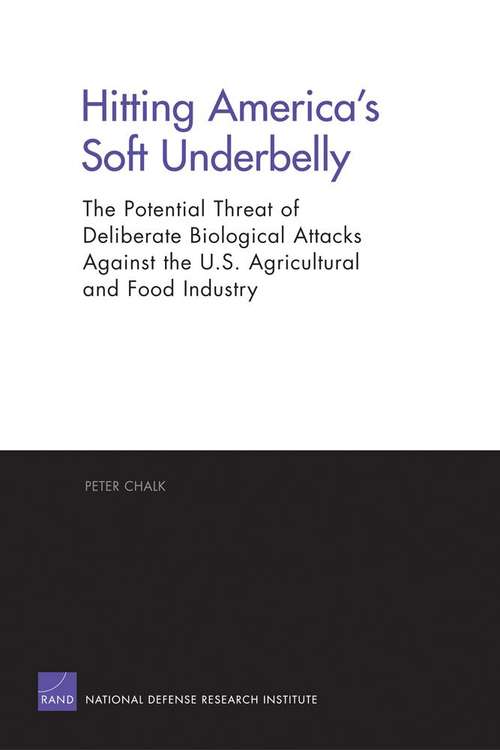 Book cover of Hitting America's Soft Underbelly: The Potential Threat of Deliberate Biological Attacks Against the U. S. Agricultural and Food Industry
