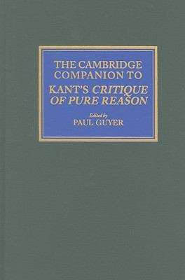 Book cover of The Cambridge Companion to Kant's Critique of Pure Reason