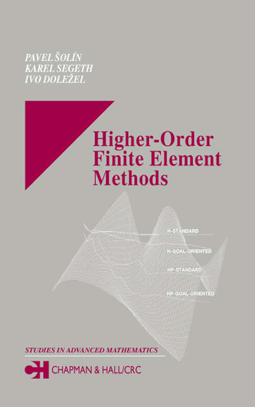Book cover of Higher-Order Finite Element Methods (1) (Studies in Advanced Mathematics)