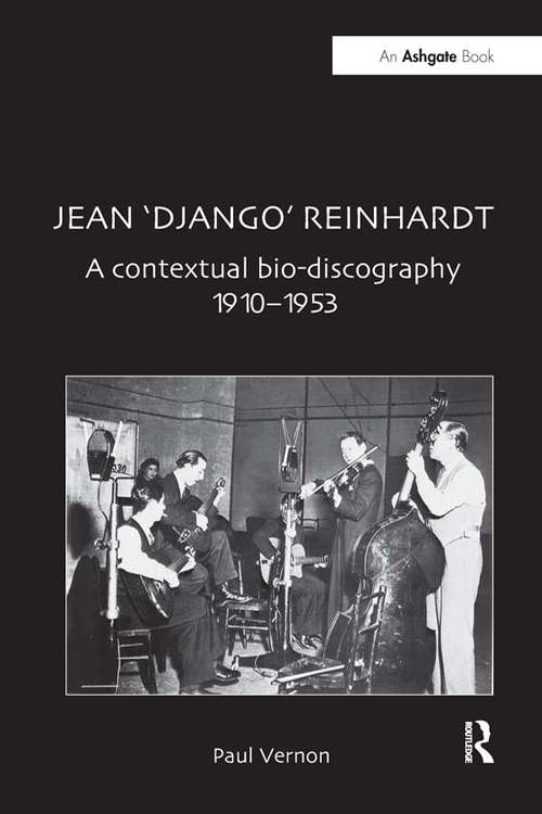 Book cover of Jean 'Django' Reinhardt: A Contextual Bio-Discography 1910-1953