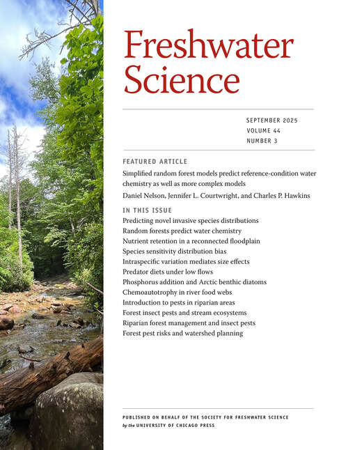 Book cover of Freshwater Science, volume 44 number 3 (September 2025)