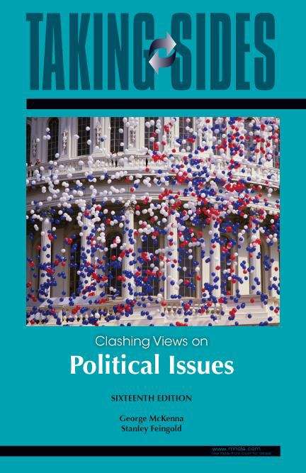 Book cover of Taking Sides: Clashing Views on Political Issues (16th edition)