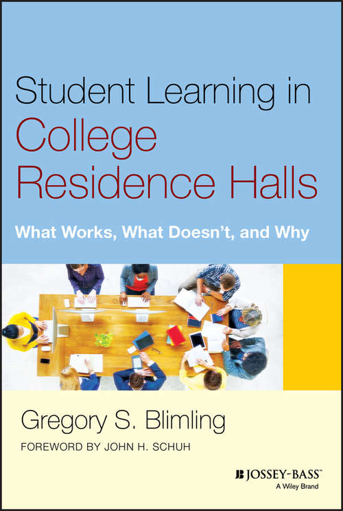 Book cover of Student Learning in College Residence Halls