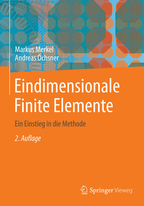 Book cover of Eindimensionale Finite Elemente