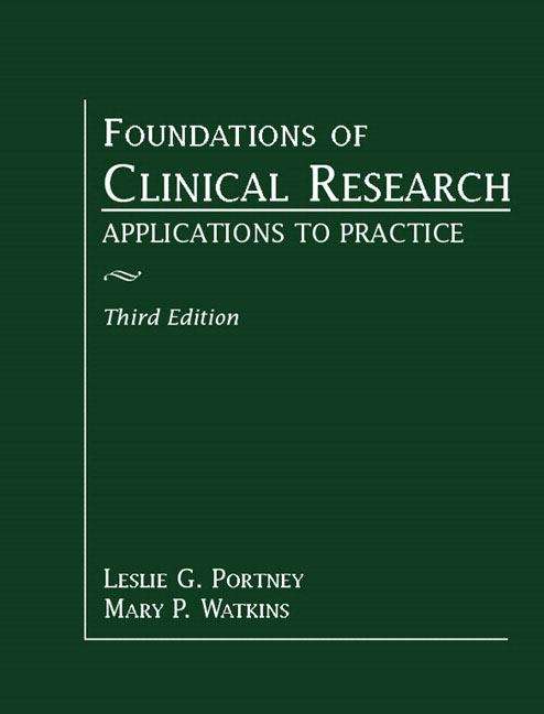 Book cover of Foundations of Clinical Research: Applications to Practice (3rd Edition)