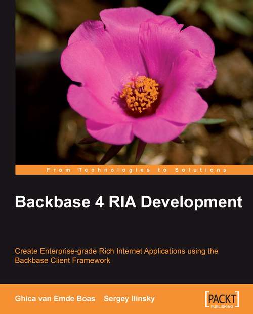 Book cover of Backbase 4 RIA Development