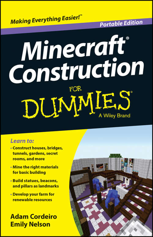 Book cover of Minecraft Construction For Dummies
