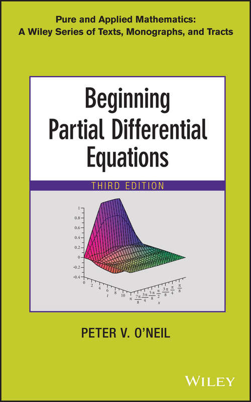 Book cover of Beginning Partial Differential Equations