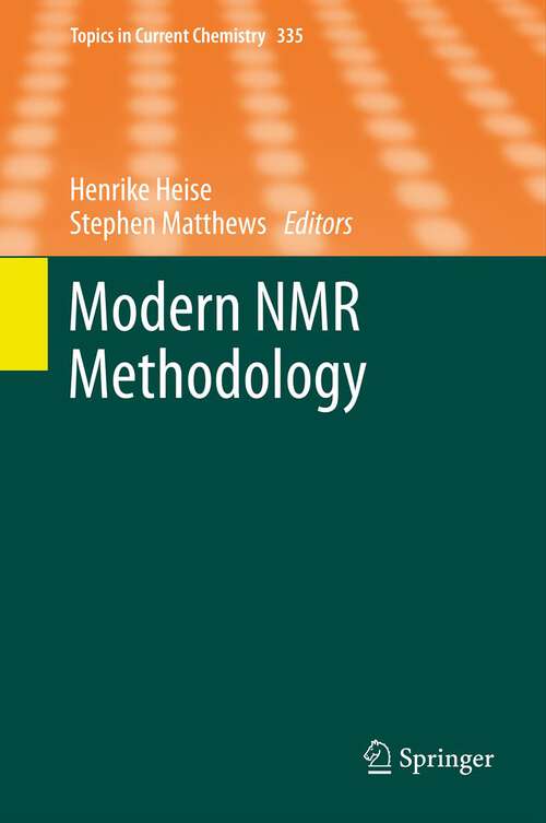Book cover of Modern NMR Methodology