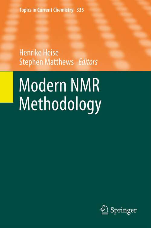 Book cover of Modern NMR Methodology