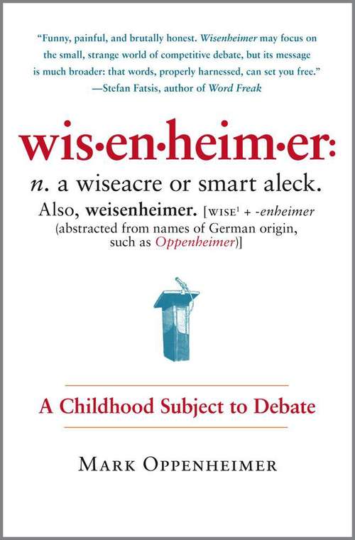 Book cover of Wisenheimer: A Childhood Subject to Debate