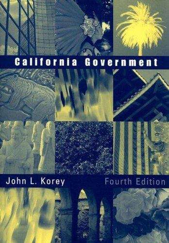 Book cover of California Government (Fourth Edition)
