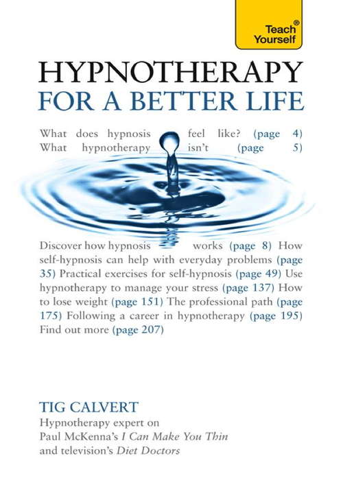 Book cover of Hypnotherapy for a Better Life: Teach Yourself