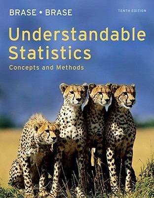 Book cover of Understandable Statistics: Concepts and Methods (Tenth Edition)